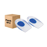 Dr Foot Silicone Gel Heel Cups - Durable Shock Absorption